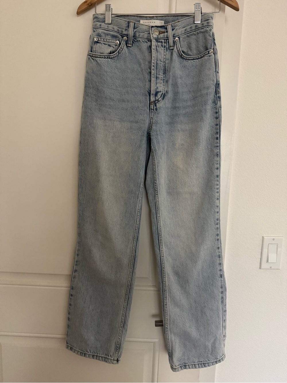 Topshop Kort Light Blue Jeans